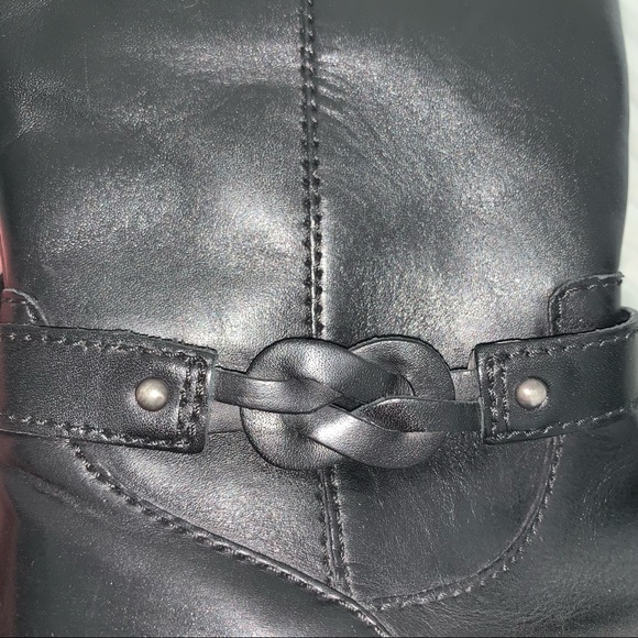 Women’s 6M CLARK’S PLAZA MARKET Black Leather Equestrian Style Riding Boots EXC - Picture 13 of 16